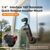 Lightweight Camera Adapter For Pocket 4/3 Cameras Featuring Quick Release And Angles Adjustment For Photography Video