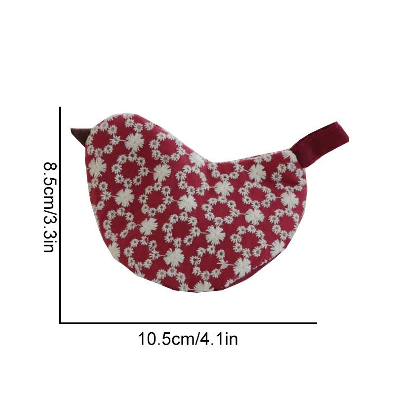 1Pc Embroidery Pattern Thermal Insulation Cotton Pot Clamp Creativity Heat-resistant Anti-scald Bird Pot Lid Cap Anti Scald Cover