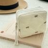 Multi-functional Bow Cosmetic Bag Portable Sanitary Napkin Storage Bag Cute Toiletry Bag  Women