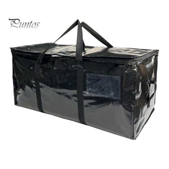 

Органайзер для хранения одеял, сумка для переезда с ручкой, большая вместимость, складная конструкция, многоразовая сумка для хранения одежды и брюк с двухсторонними молниями B