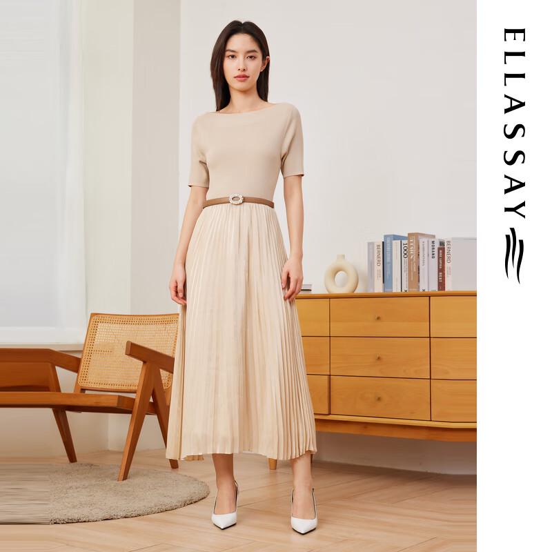 

ELLASSAY French Elegance Off-Shoulder Knit Midi Dress M