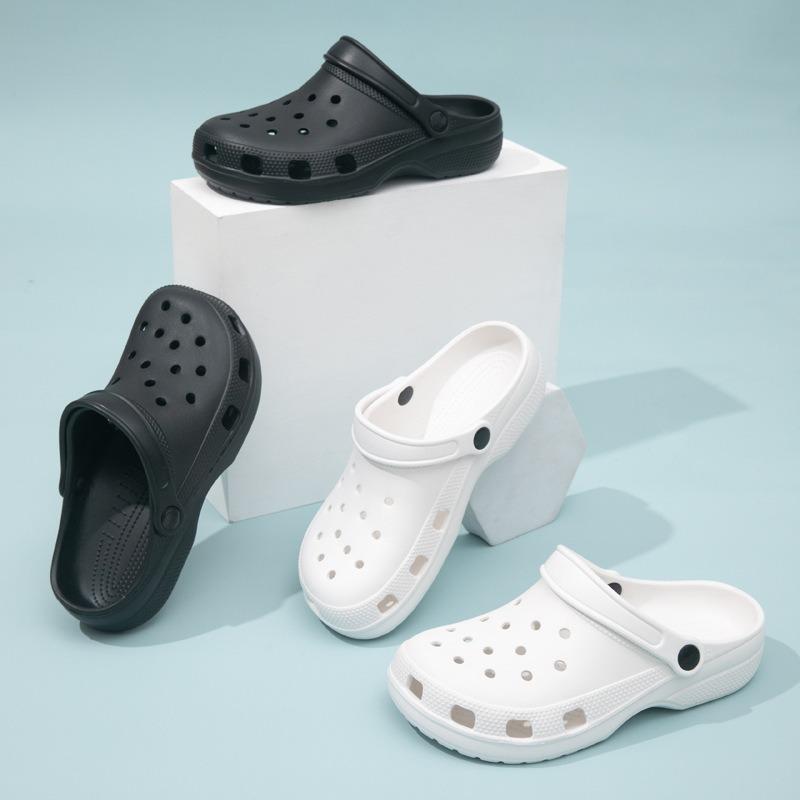 Men's simple style high quality large size cool slippers classic style garden shoes women's hole shoes children