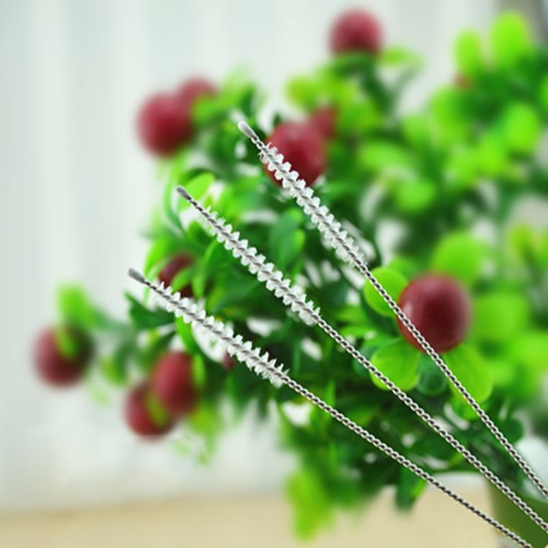 Delicate 10pcs Nylon Straw Cleaners Cleaning Brush Drinking Pipe Cleaners Stainless Steel Glass Clean Brushes