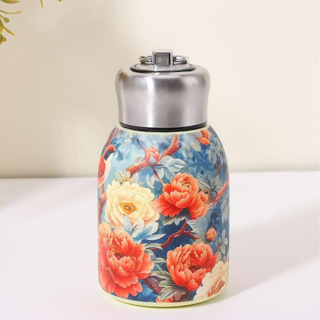 316 Edelstahl Guochao 'Kleiner Dicker' Isolierter Taschenbecher mit Henkel – Tragbarer Outdoor- & Auto-Wasserbecher