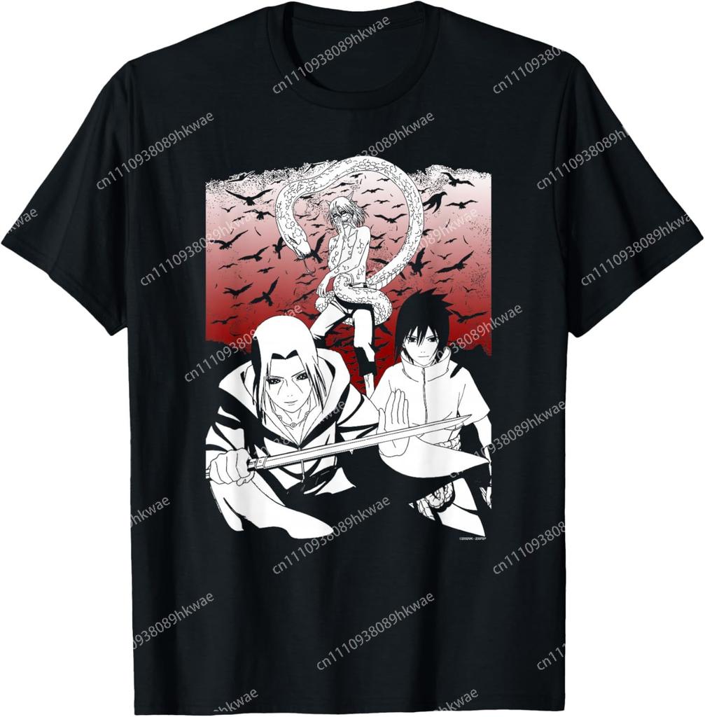 Naruto Shippuden Sasuke Orochimaru Anime Fashion Casual Funny TShirt S6XL Summer