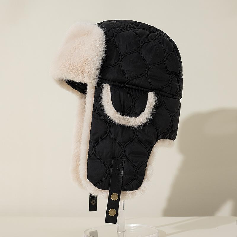 

Мягкая утолщенная кепка Lei Feng, женская осенне-зимняя теплая защитная кепка для ушей, мужская ветрозащитная кепка для велоспорта, модная, универсальная, легкая One Size