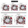 2pcs 2D flat printing Christmas Drapes Snow candy bar Fabric Without Electricity Spring Party & Holiday Decor for room decor
