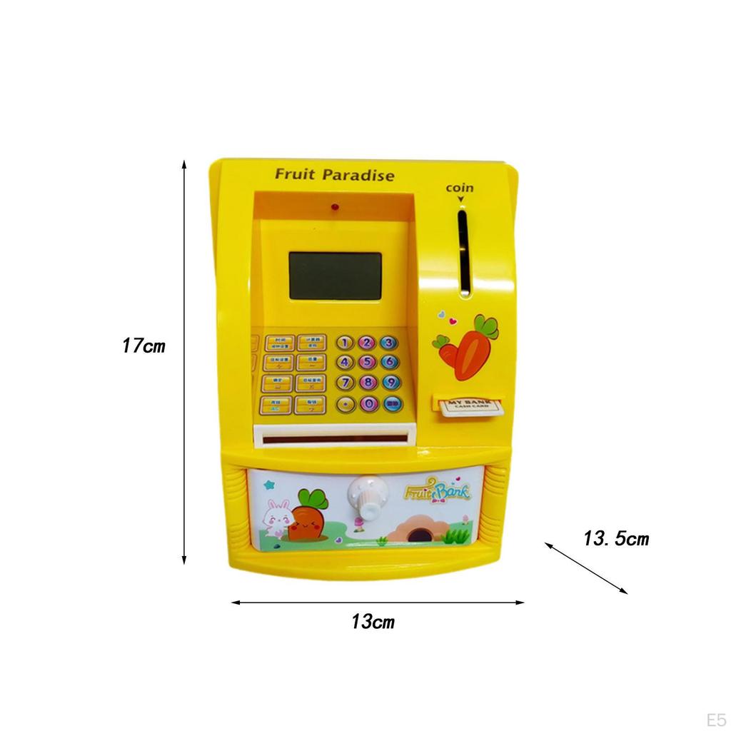 ATM Piggy Bank for Kids Educational Toy Automatic Money Scroll Saving Box