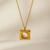 Hot Selling Block Niche Collarbone Chain Fashion Versatile Men's And Women's High-end Stainless Steel Necklace