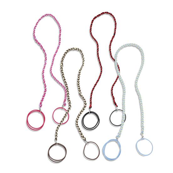 4Pcs Hair Rope Women Extra-Length Spiral Hair Band Long Sports Headband Tearable Elastic Hair Straps Ponytail Holder