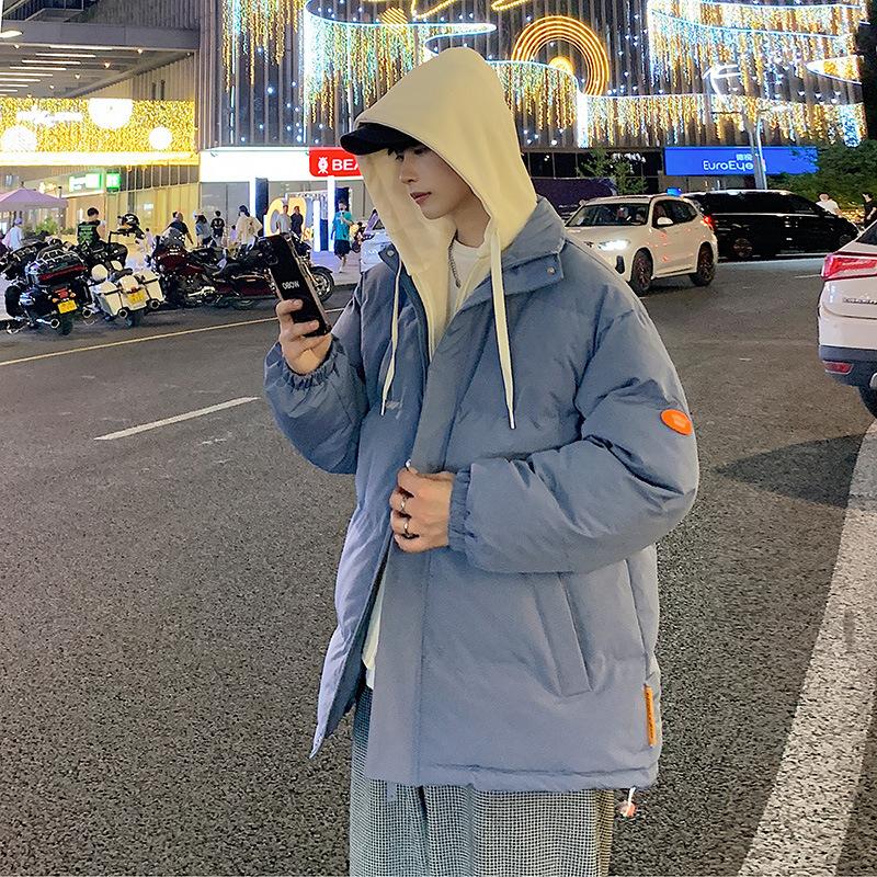 Men's Loose Casual Cotton Jacket Long Hip-Length    Warm Winter Daily Coat