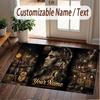 Tappeto Personalizzato Elvis Presley Stampa Motivo Nome Testo Morbido Antiscivolo Tappeto per Pavimento per Decorazione Interna Casa