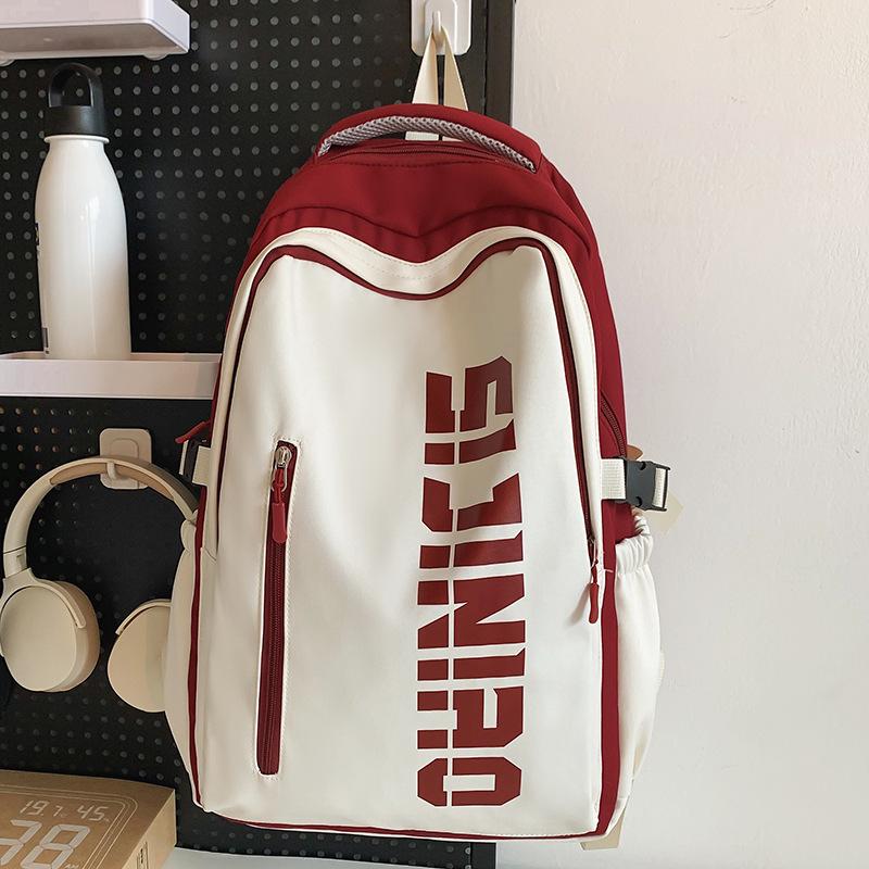 

Primary School Girls Large Capacity Burgundy Junior High School Students High School Students College Students Backpack