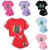 Print Wicked Children Short Sleeved Short Style Suit Pajama Clothing Fashion