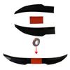 New Style Universal 3pcs Sedan Rear Trunk Tail Rear Wing Spoiler 115-125cm Adjustable DIY Refit Boot Wings Spoiler Car Accessory