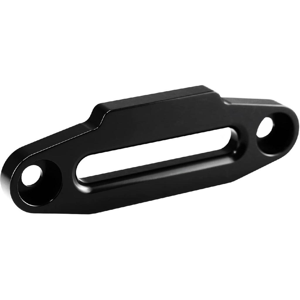 Ucreative Aluminum Hawse Fairlead For UTV 4000-5500 LBs Winch 6" (152.4Mm) Mount Glossy (Black)