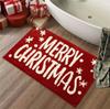 Creative text imitation cashmere series floor mats bathroom absorbent feet 80*50