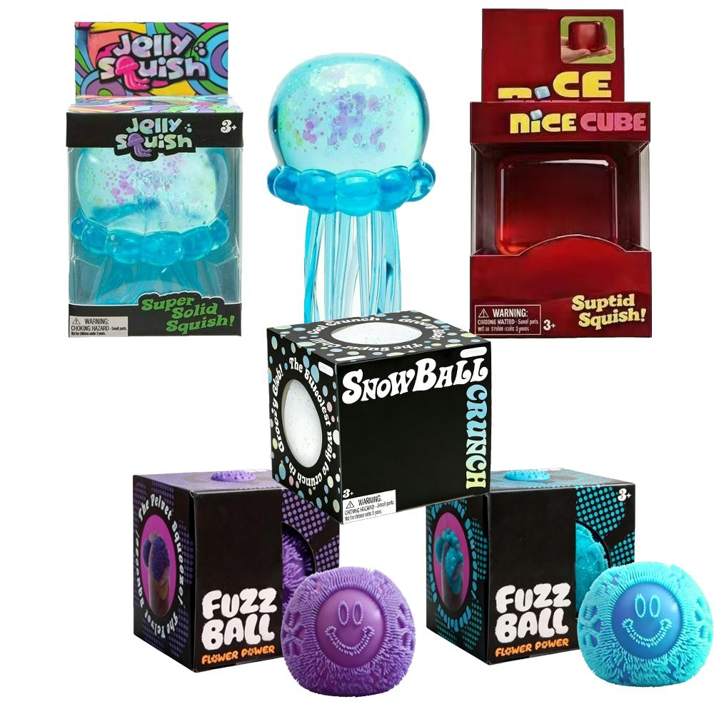 New Limited Edition Nice Cube Sensory Toy SnowBall Fuzz Ball Stress Relief Squeeze Toy Trendy Fidget Ball for Kids Adults