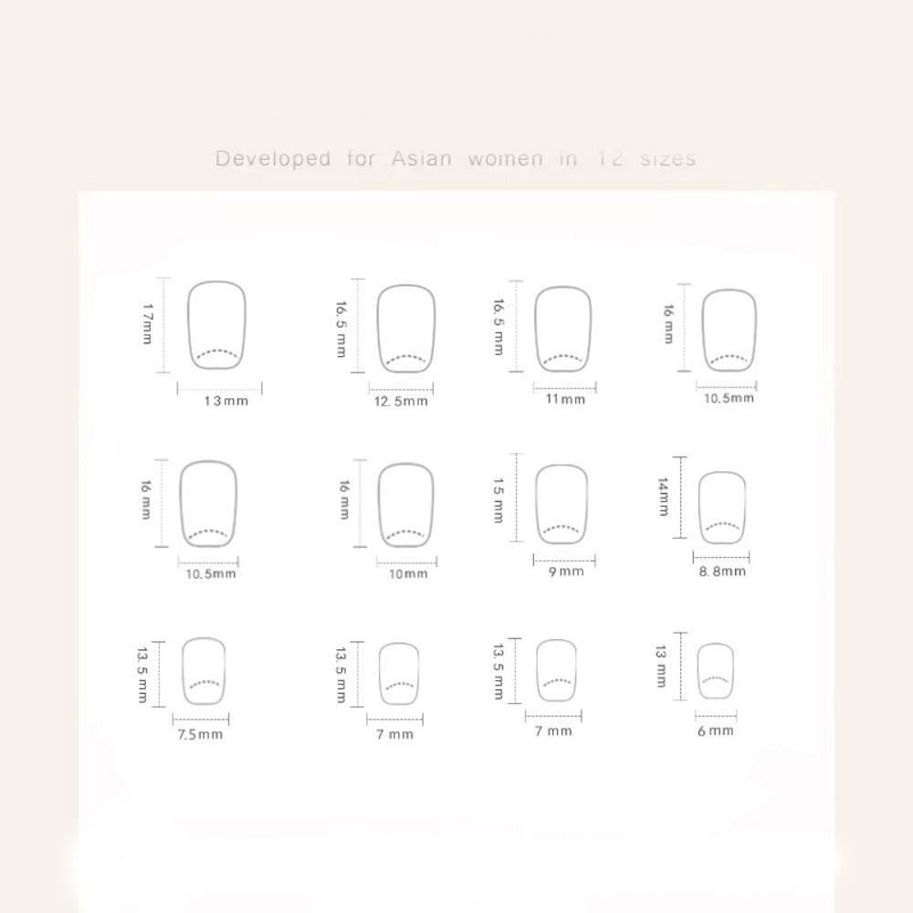 24pcs Metallic Irregular Flowers False Nails French Press On Nails New Fake Nails  Women Girls