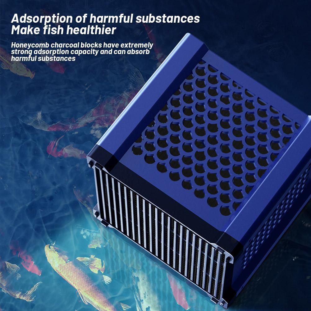 Aquarium Water Purifier Cube Fish Tank Filter Box For Fish Activated Purifier Tanks,Horse Tank D3O5