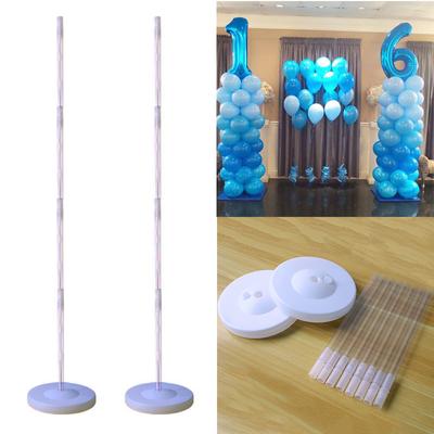 Supporto per colonna di palloncini trasparenti da 127 cm, supporto per palloncini ad arco per decorazioni di laurea, matrimonio, compleanno, baby shower, feste