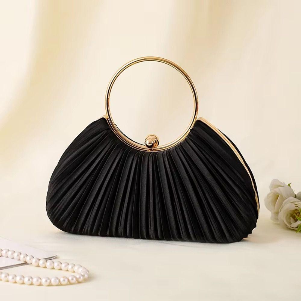Light Luxury Evening Banquet Bag Temperament Ladies Clutch Bag Retro Wrist Bag  Women
