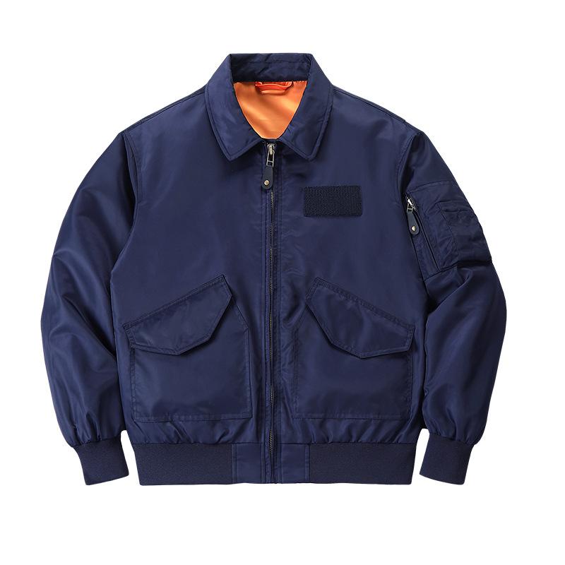 

Весенне-осенняя бейсбольная форма Джокера, мужское пальто, повседневная спортивная куртка с воротником-стойкой, короткая куртка, куртка в стиле рабочей одежды, тонкая. M синий