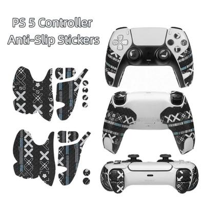 New PU Gamepad Stickers Skin Protection Grip Enhancement Gamepad Pad Easy Application Dustproof Controller Film for PS 5