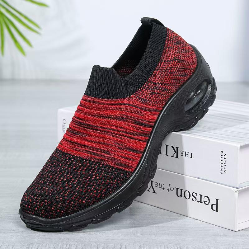 Spring and Autumn One-pedal Women's Single Shoes Casual Sports Socks Shoes Platform Casual Non-slip Lazy Shoes Fashion Round Head