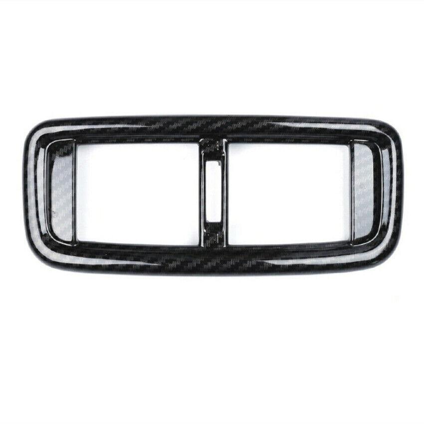 Carbon Fiber Rear Air Vent Outlet Cover Trim For Honda CR-V CRV 2017-2021 1pcs