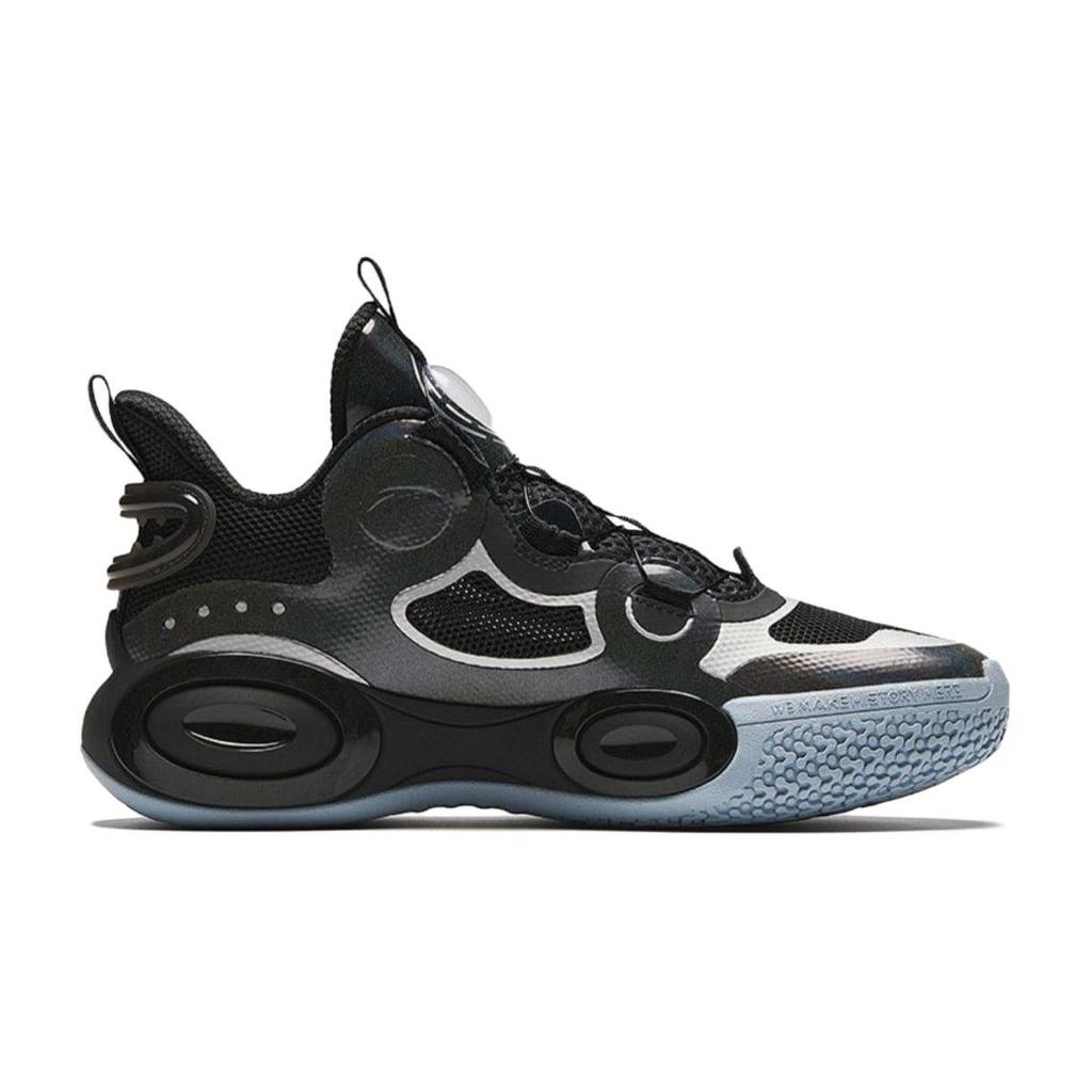 Anta Kids Shaped 3.0 Shock Absorption Low Top Basketball Shoes Kids Basketball Shoes Black 312421120-5
