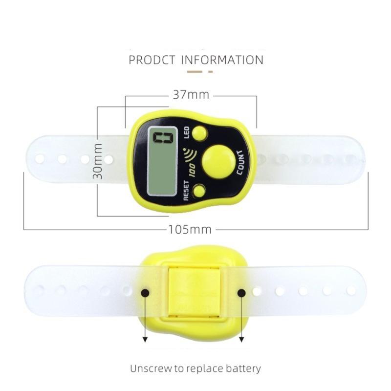 Mini Counter Manual Clickers Counter with Resettable Digits Led Screen for Sports Event Crafting Row Counting Lightweight