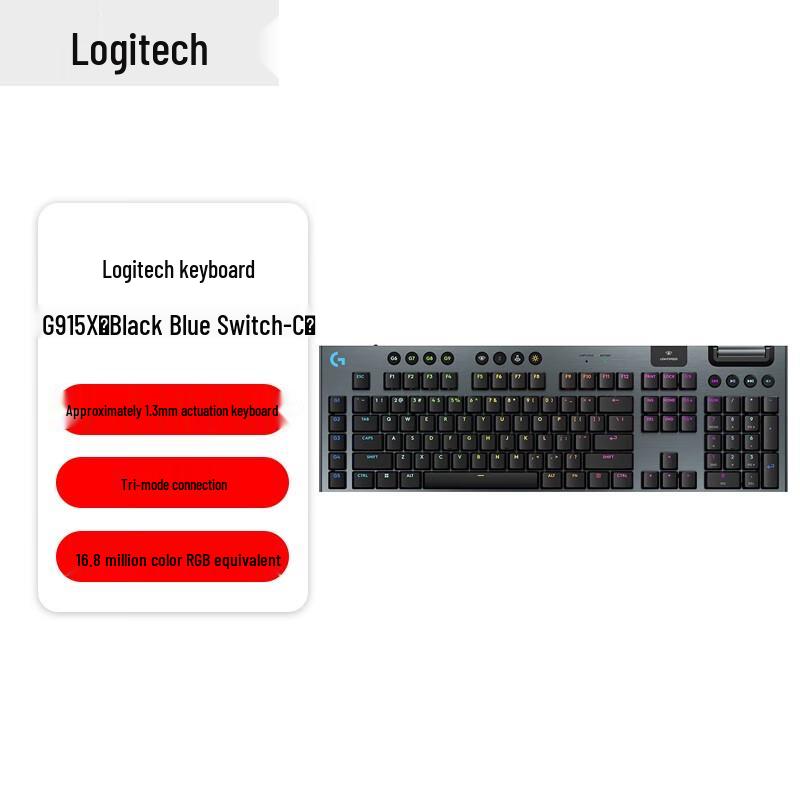 

Logitech G915X LIGHTSPEED Low-Profile Gaming Keyboard