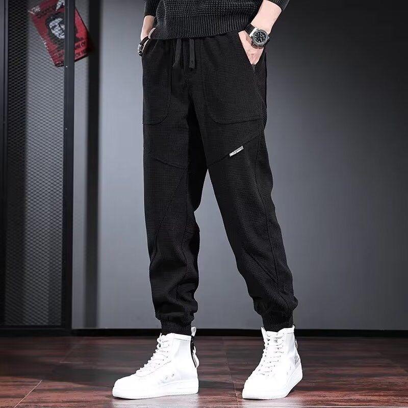

Men s fleece-lined sports pants, versatile jogger-style cargo pants, new men s casual pants M 37.50 Kg-47.50 kg