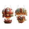 Christmas Hot Air Balloon Ornaments 2D Acrylic Xmas Tree Pendant Cartoon Santa In Hot Air Balloon Hanging Decoration for Trees Doors Windows Decor