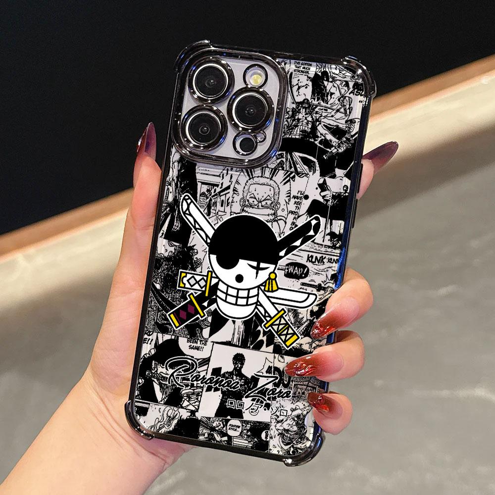 Anime Logo One Pieces Luffy Funda For iPhone 17 Pro 16 15 14 13 12 11 Pro Max Case 17 Plus 17E 16E 17Air Protection Phone Cover