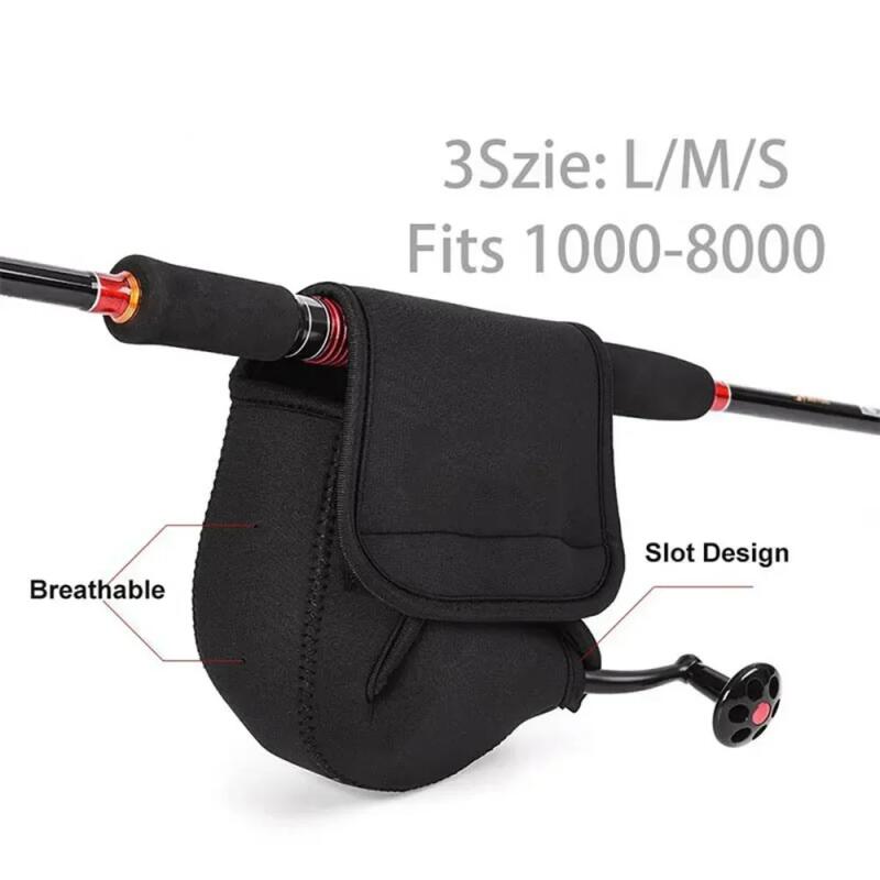 1PC Portable Spinning Fishing Reel Cover Wheel Protective Case Waterproof Reel Bag Storage Water Drop Wheel Package Pouch Bag