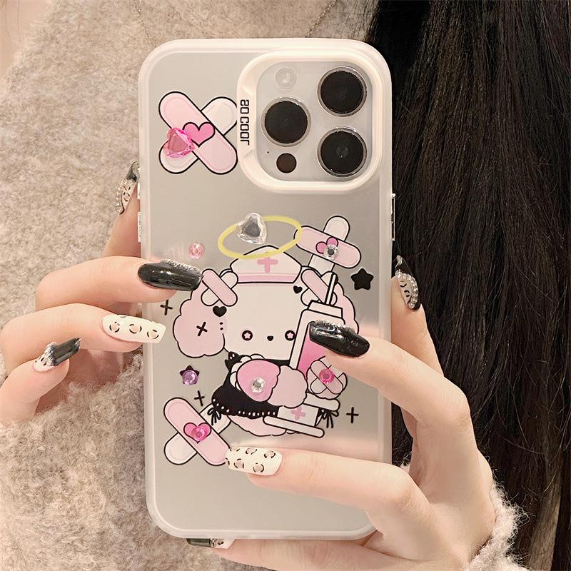 Frosted Laser Phone Case with Bracelet, Compatible with Huawei Mate60Pro, Apple 16, and iPhone 14/15Pro.