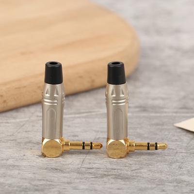 1 Pièce Mini Jack 3,5 mm Stéréo Angle Droit Fiche Mâle Angle Droit Réparation Audio Écouteur Adaptateur à Souder Connecteur à Souder