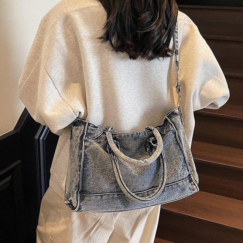Women's bag 2025 summer new fashion versatile denim commuter shoulder bag trendy messenger bag bag women