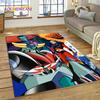 Tappeto Moquette 3D Cartone Animato UFO Robot Grendizer Anime per Camera da Letto Soggiorno Decorazione Casa Divano, Tappetino da Gioco Grande Decorativo per Bambini