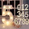Light Up Letter LED Alphabet Number Plastic Battery Operated Party Sign Wedding Festival Stand Decoration