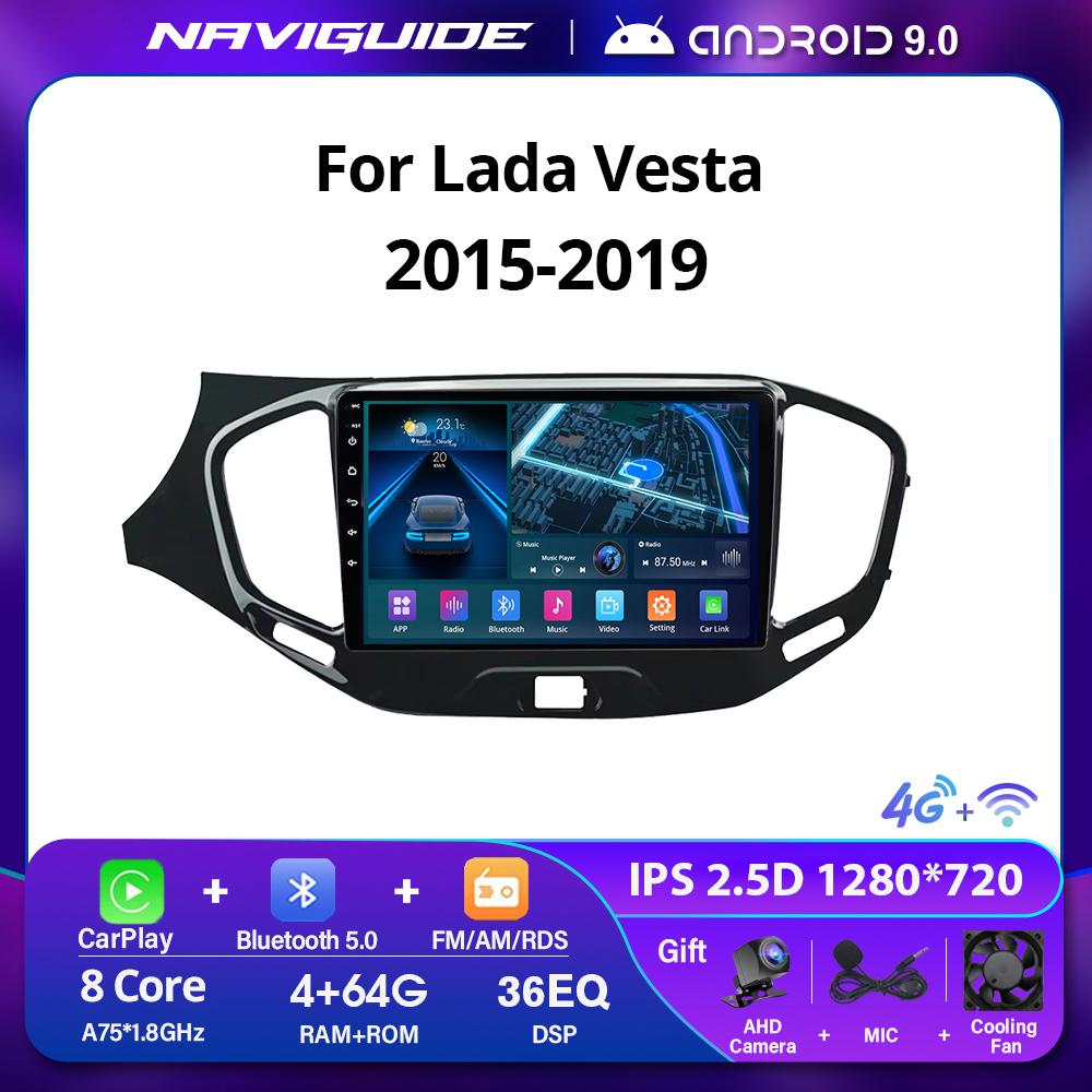 Android 12 Car stereo Radio For LADA Vesta Cross Sport 2015-2019 GPS Navigation carplay Multimedia Video Player
