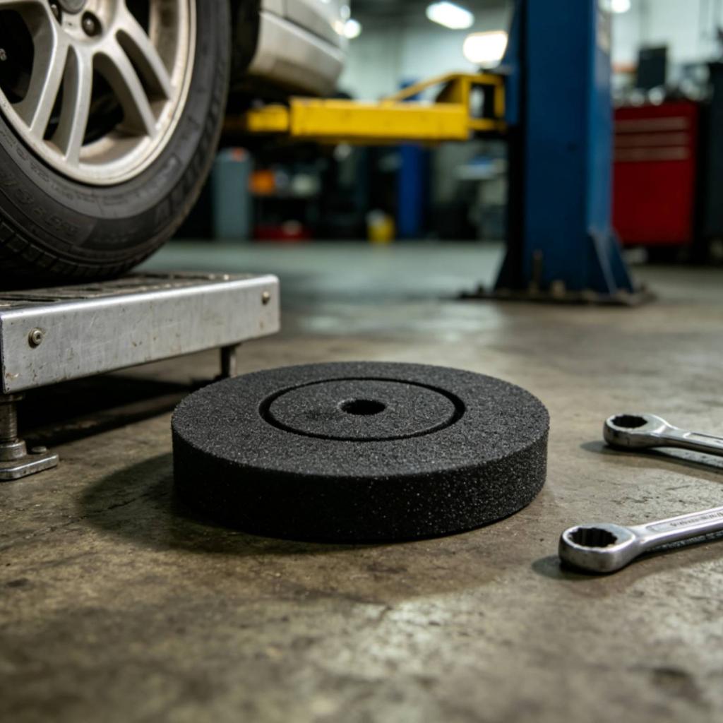 Rubber Lift Pad Anti-Slip Car Lift Pads Rubber Block with Holes Protective Automotive Accessories Thick for Mechanics