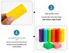 100-Piece Colorful Wooden Building Blocks: Early Education Shape Matching Puzzle for Children