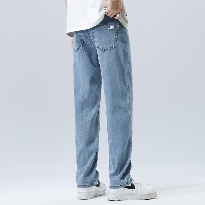 

Мужские свободные повседневные прямые джинсы Tencel нового сезона 40 (215 lbs)