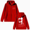 Felpa con cappuccio e zip Rapper Nina Chuba Grafica sul viso Uomo Donna Hip Hop Moda Streetwear Unisex Vintage Oversize Giacca con zip Cappotto