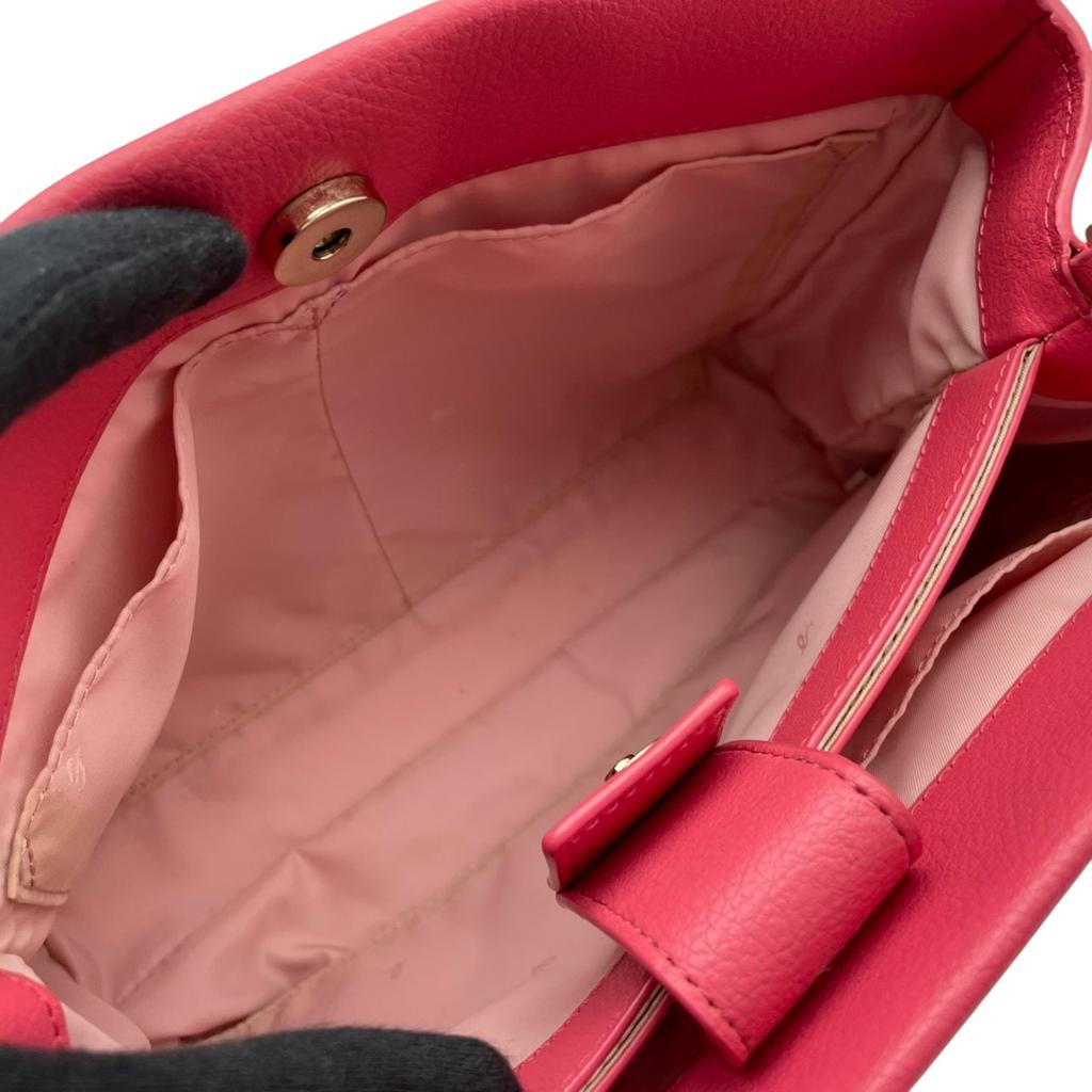 Used agnes b. 2way handbagHandbag pink/gold leather Women
