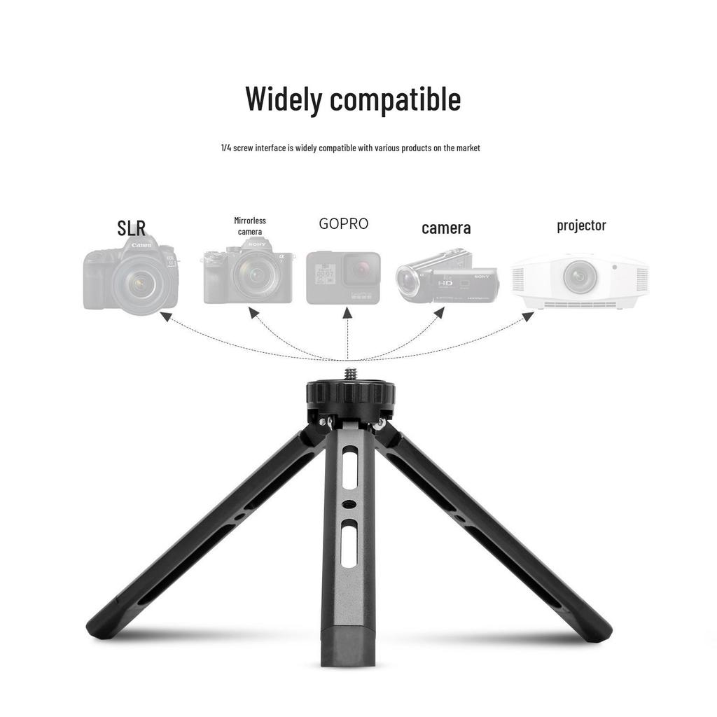 Aluminum Desktop Ball Head Tripod for Projector & Phone Streaming
