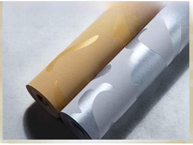 3D-Tapete mit Akanthusblättern in Silber – Vlies-Design für Schlafzimmer, Wohnzimmer und als Hintergrund für Fernseher und Sofa